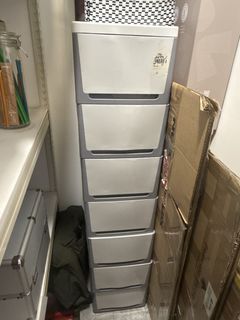Plastic Storage Drawer Unit With Extra Container, Furniture & Home ...
