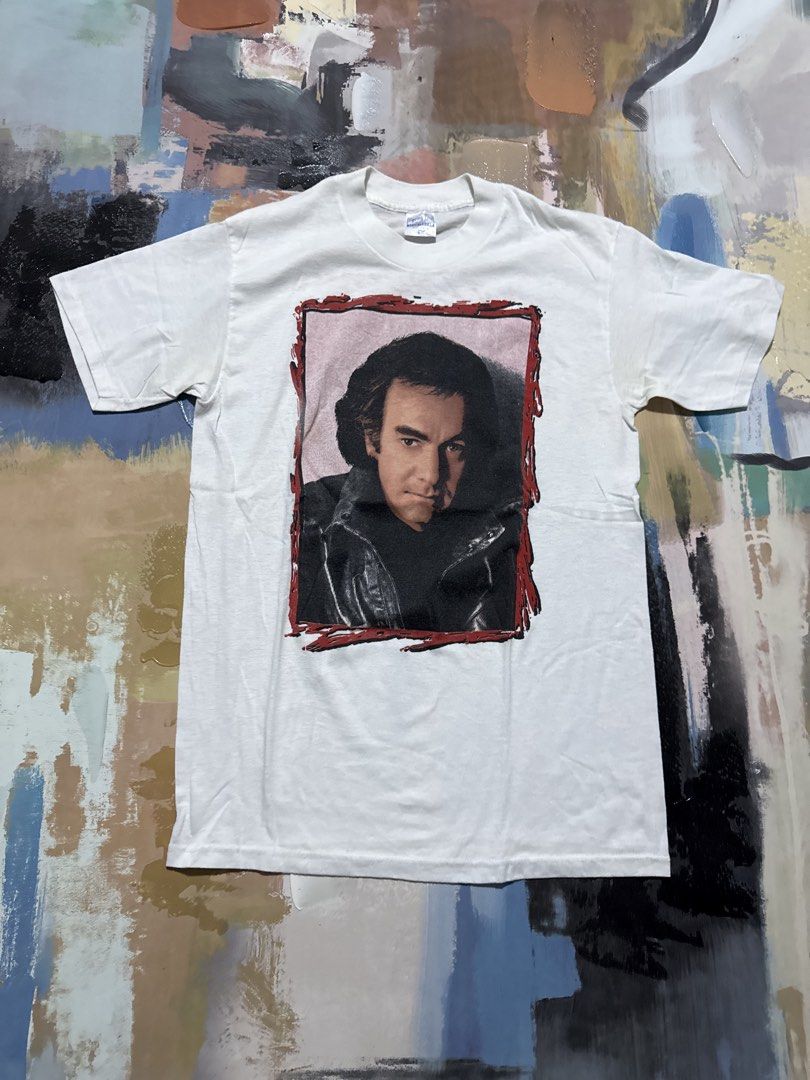 80’s Neil Diamond tour tee (Category: Tshirts & Polo Shirts ) located in Las Pinas. Submitted by thrftmnl. (Listing ID 1469964415, Image 1). Description: Neil Diamond 80’s Size: Large (fits S-M) Dimes Width: 18.5 Length: 27 Issue: none.