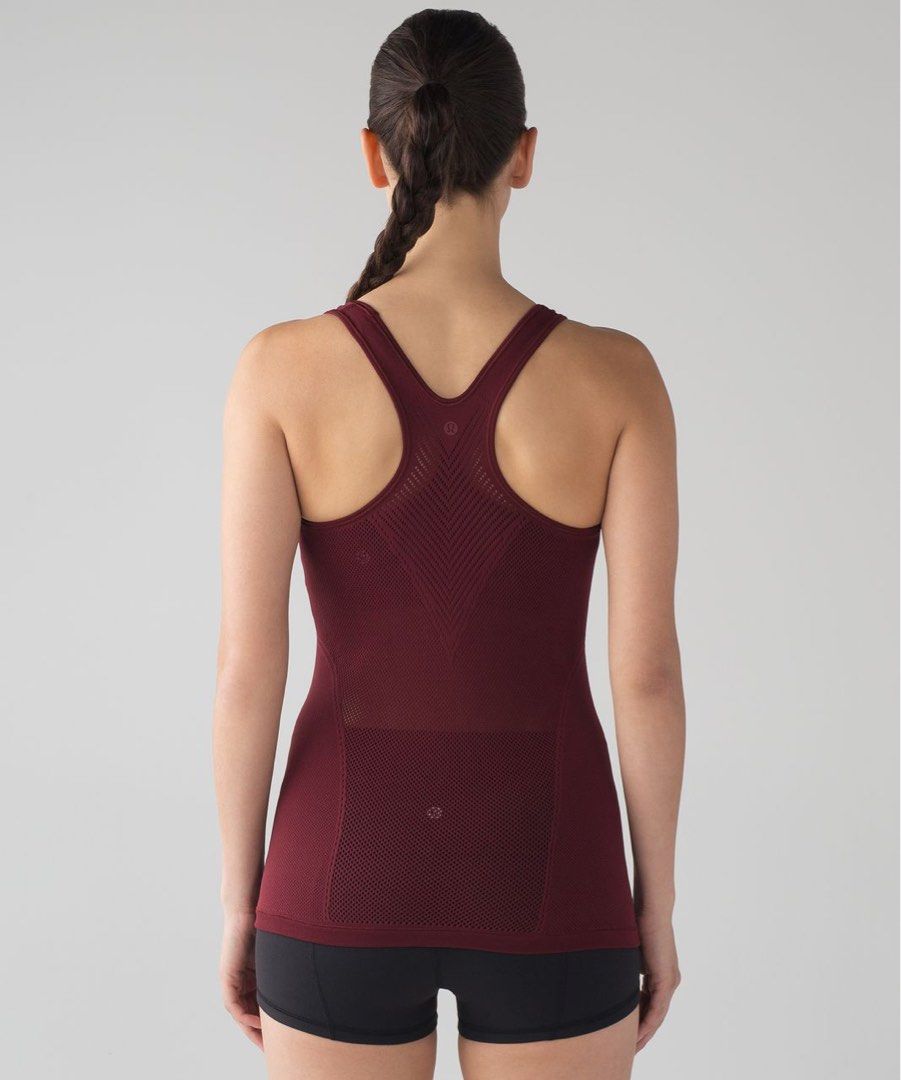 🔥 LULULEMON “DEEP ROUGE” REVEAL RACERBACK 🔥 (Category: Activewear) located in Cebu City. Submitted by unwrappedph (Listing ID 1470065766, Image 1). Description: ❗KINDLY READ HERE FIRST, BEFORE SENDING A PM ❗ 🔥 LULULEMON “DEEP ROUGE” REVEAL RACERBACK 🔥 📌 💯 Authentic/Legit LULULEMON Product 📌 Dot size 4 based on its measurements 📌 Fits 13.5 inches width by 25 inches length 📌 Stretcheable 📌 In Excellent Condition or better 📌 Color Rate : 