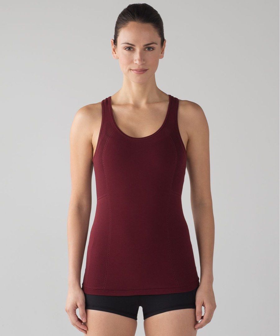 🔥 LULULEMON “DEEP ROUGE” REVEAL RACERBACK 🔥 (Category: Activewear) located in Cebu City. Submitted by unwrappedph (Listing ID 1470065766, Image 2). Description: ❗KINDLY READ HERE FIRST, BEFORE SENDING A PM ❗ 🔥 LULULEMON “DEEP ROUGE” REVEAL RACERBACK 🔥 📌 💯 Authentic/Legit LULULEMON Product 📌 Dot size 4 based on its measurements 📌 Fits 13.5 inches width by 25 inches length 📌 Stretcheable 📌 In Excellent Condition or better 📌 Color Rate : 