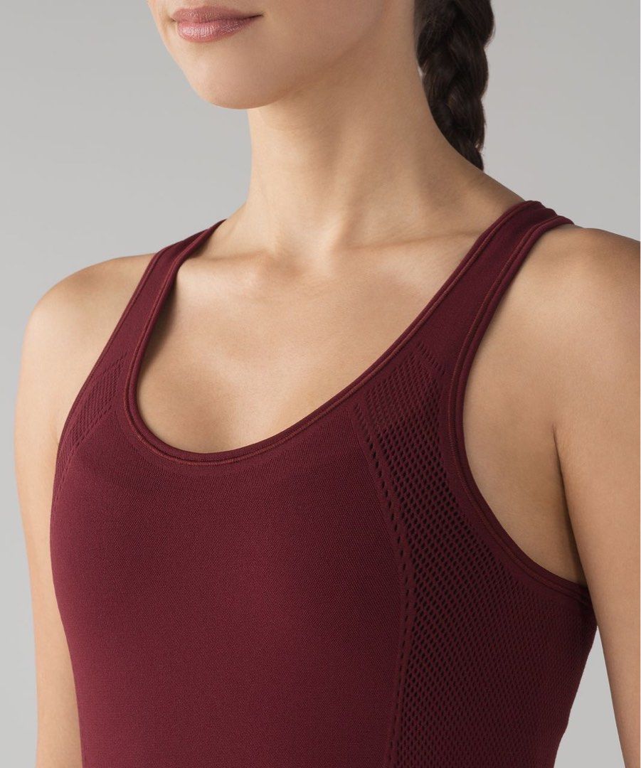 🔥 LULULEMON “DEEP ROUGE” REVEAL RACERBACK 🔥 (Category: Activewear) located in Cebu City. Submitted by unwrappedph (Listing ID 1470065766, Image 3). Description: ❗KINDLY READ HERE FIRST, BEFORE SENDING A PM ❗ 🔥 LULULEMON “DEEP ROUGE” REVEAL RACERBACK 🔥 📌 💯 Authentic/Legit LULULEMON Product 📌 Dot size 4 based on its measurements 📌 Fits 13.5 inches width by 25 inches length 📌 Stretcheable 📌 In Excellent Condition or better 📌 Color Rate : 