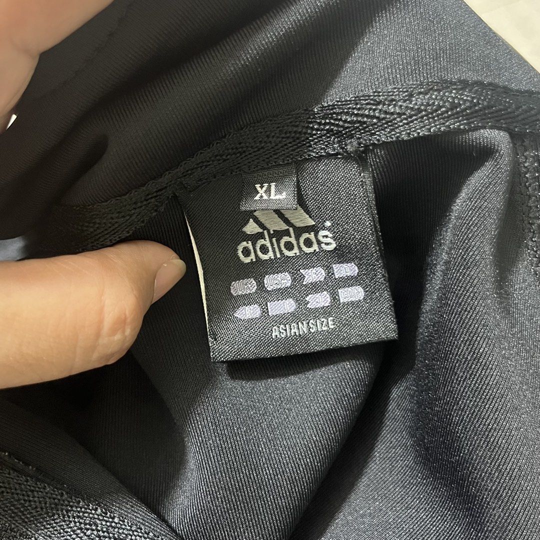 ADIDA Track Jacket with Thumbhole (Category: Coats, Jackets and Outerwear) located in Manila. Submitted by dayclutter (Listing ID 1470090534, Image 3). Description: XL on tag Like New/Excellent Condition Dimes: 18x22 inches.