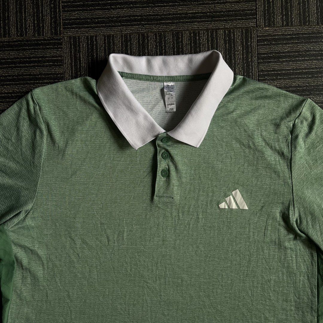 ADIDAS ACTIVE POLO SHIRT FOR MEN (Category: Activewear) located in Imus. Submitted by thriftsportph (Listing ID 1470015187, Image 2). Description: Size on Tag : Asian (XL) US (L) Dimension : L 29” W21” Price : 480 Condition : 9.5/10 Issue : N/A.