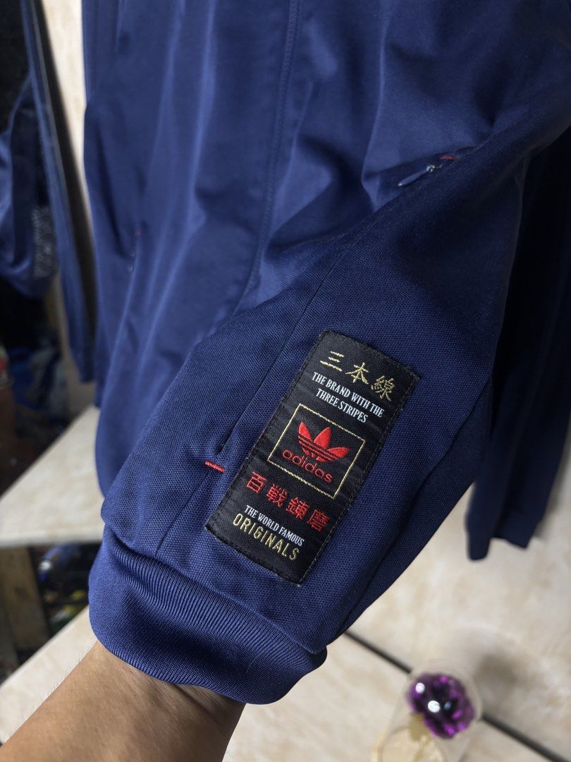 ADIDAS JAPAN LIMITED EDITION TRACK JACKET (Category: Coats, Jackets and Outerwear) located in Cabuyao City. Submitted by pormanation-thrift-store (Listing ID 1470000435, Image 3). Description: ADIDAS JAPAN LIMITED EDITION TRACK JACKET Condition: LIKE NEW Color rate: 10/10 (PWEDE SA MASELAN) Size: MEDIUM Dimes: 21”Wx27.5”L Issue: NONE‼️ Price: 1500.