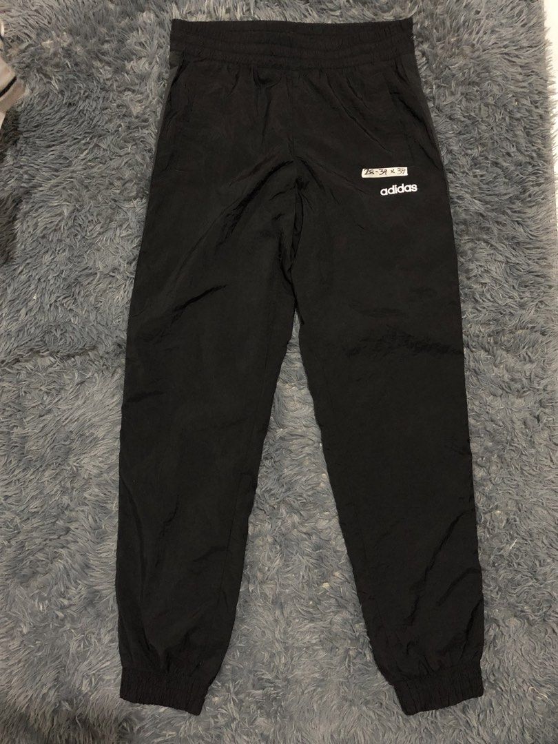 Adidas Triple Black Woven Pants (Category: Joggers) located in Manila. Submitted by raremountain00 (Listing ID 1470132998, Image 2). Description: Authentic Excellent condition No issue.