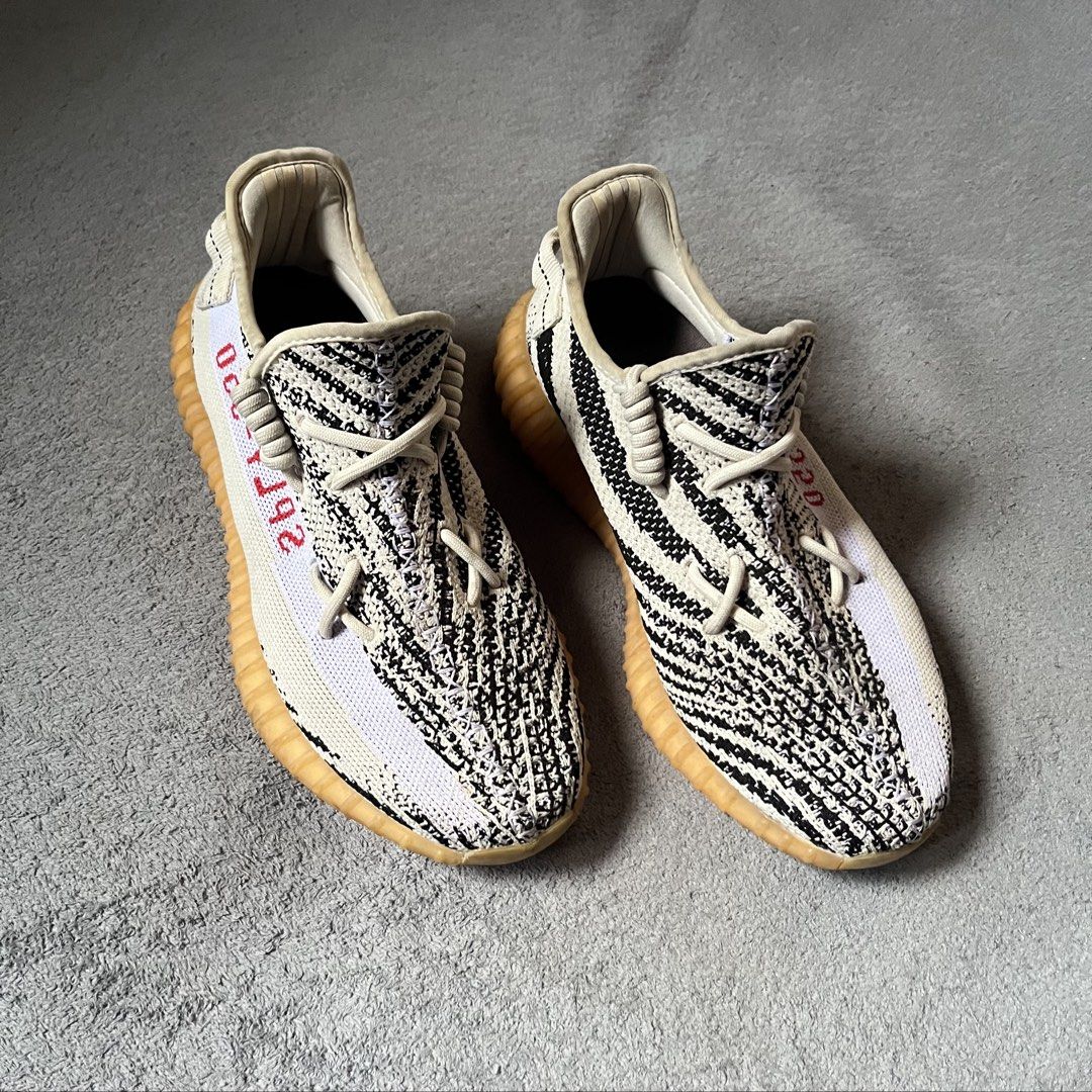 Adidas Yeezy Boost 350 V2 Zebra sneakers (Category: Shoe inserts & accessories) located in Hagonoy. Submitted by ianthrift_ph (Listing ID 1470047633, Image 1). Description: complete tags/authentic 8 US / 8 UK / 42 FR good condition no fade issue: see last pic.