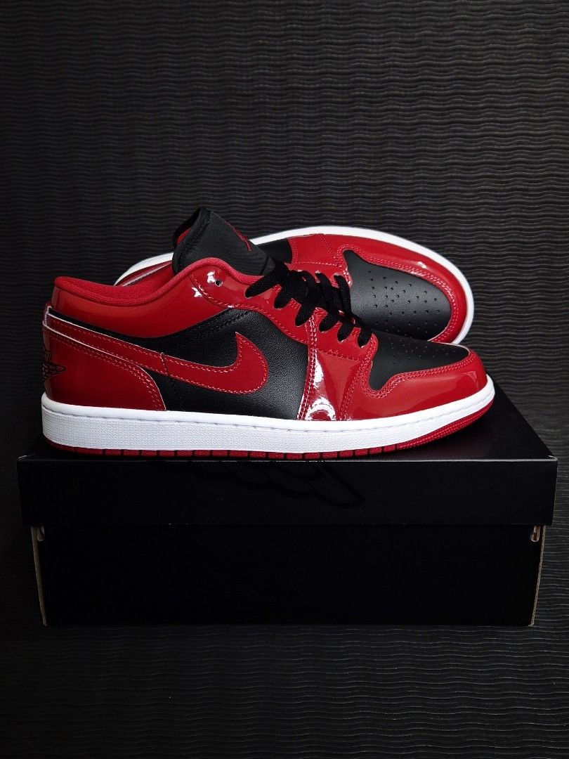Air Jordan 1 Low SE 'Patent Bred' (Category: Sneakers) located in Manila. Submitted by jrtgunao32451 (Listing ID 1469951973, Image 3). Description: ▪︎Php 4,500 (Below SRP Php 7,295) ▪︎Size: 10 US Men's ▪︎Brand new with OG box ▪︎Proof of previous transactions: 📌 Follow us on FB and IG: jjcsoles 📌 ▪︎Mode of Payment: Gcash /BPI /BDO 🚚 Lalamove / LBC (Shipping fee will be shouldered by the buyer) 📍Meet-up (Near LRT2 Antipolo Station / SM Masinag 