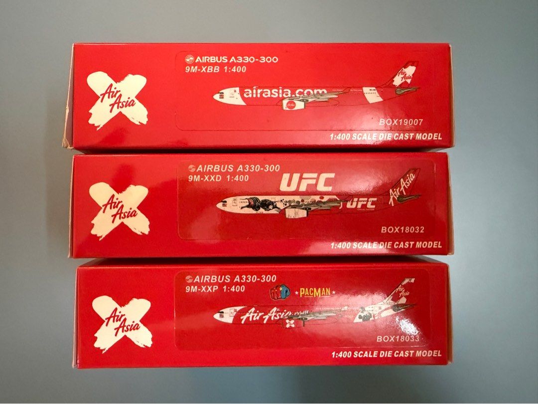 AirAsia UFC Airbus A330-300 1:400 Scale Die Cast Model, Toys ...