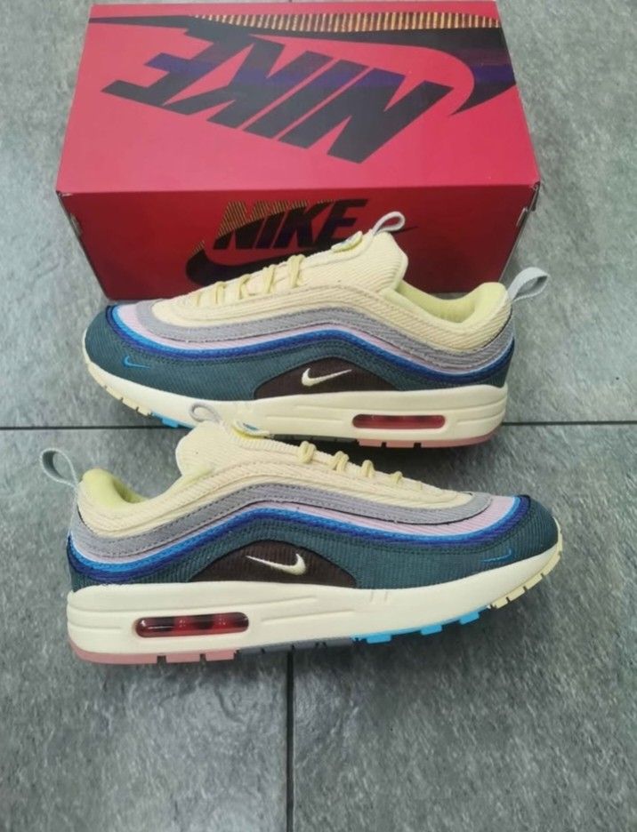 Airmax 97 "Sean Wotherspoon" 🥶😍 (Category: Sneakers) located in Manila. Submitted by josier_181 (Listing ID 1470039438, Image 1). Description: Available now Ma'am/Sir Pm for more details Your order via lalamove COD or GCASH payment. Kung anong nasa post ko po yun po mismo ang dadating na item sa inyo 💯 Good quality and condition Thank you and God bless Womens Size Guide 5US - 36 EU/FR - 22CM 6US - 37 EU/FR - 23CM 6.5US - 37.5 EU/FR - 23.5CM 7U