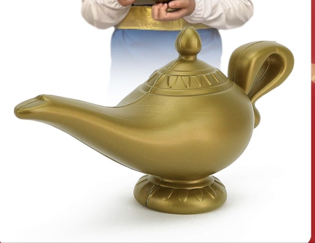 Aladdin Costume Adult (Category: Character Goods) located in San Fernando. Submitted by prelovedpamp (Listing ID 1469958392, Image 1). Description: Aladdin Violet Vest Adult Size Aladdin Magic Lamp (plastic material) Aladdin Red scarf for the waist.