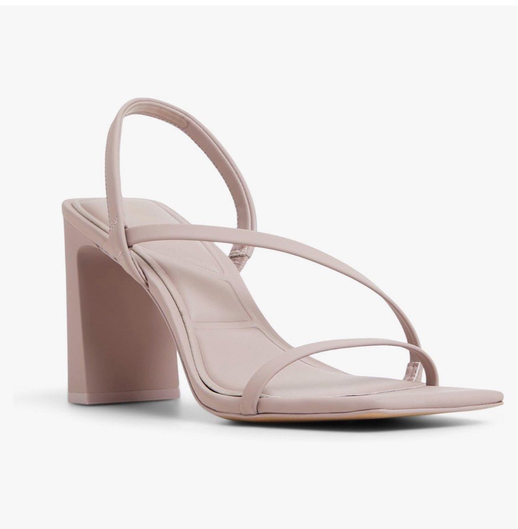 Aldo Arize Pink Square Block Heel Size 7 (Category: Heels) located in Taguig. Submitted by marie133 (Listing ID 1470038966, Image 1). Description: - Brand: Aldo - Color: Soft pink - Heel: Chunky block heel for solid support - Design: Asymmetric strap and square toe - Comfort: Padded insole - Versatility: Easy to dress up or keep casual.