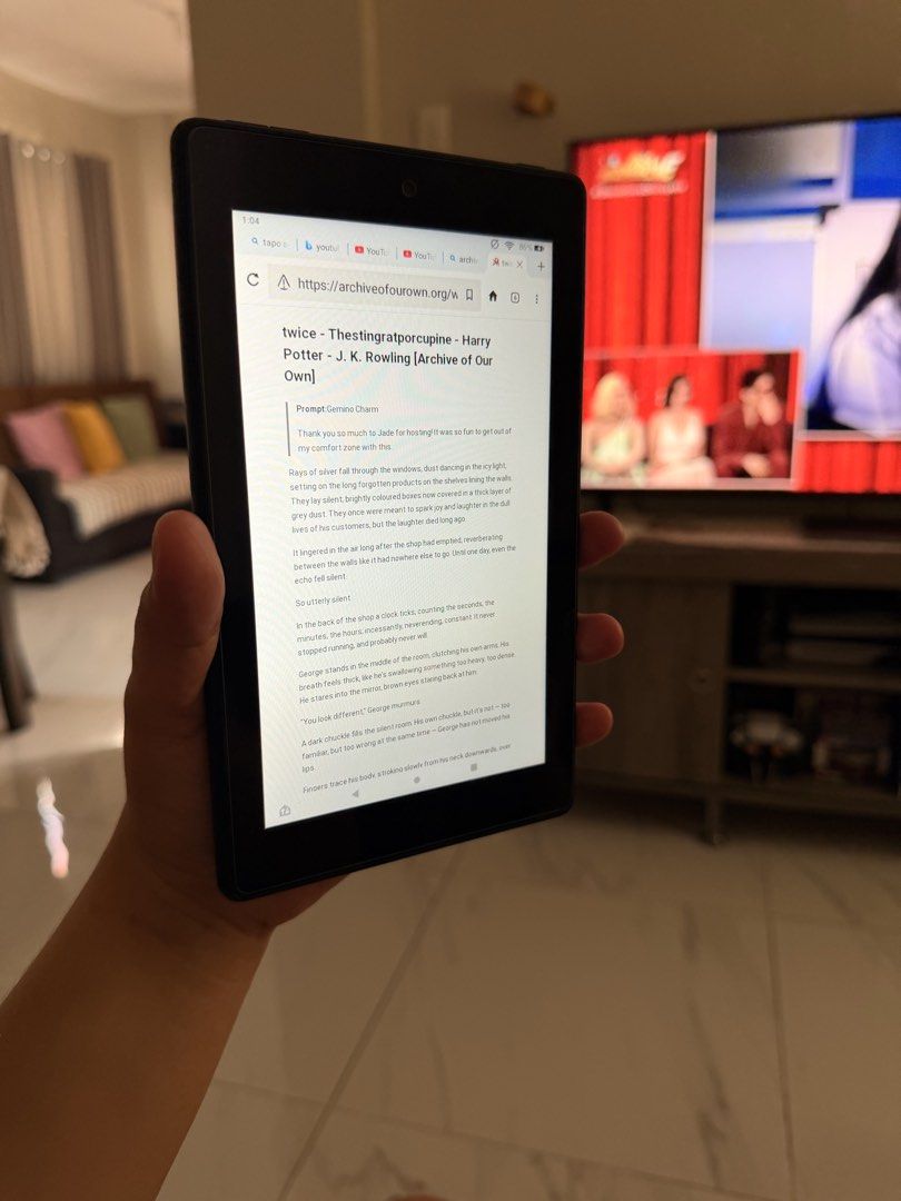 AMAZON FIRE 7 Tablet for Kids (2022) (Category: Android) located in Manila. Submitted by swiftmountain.988907 (Listing ID 1469994041, Image 1). Description: AMAZON FIRE 7 TABLET for Kids (2022 model) *** Good for Basic Youtube *** Good for Basic Games for Kids *** Good for Basic Reading / Notes *** Good for Basic Movies Specs: - 7 inch IPS Touchscreen - 2 GB Ram / 12 GB Storage - Amazon OS - 2 MP Camera - Unit and Charging Wire only - upto 2-3 ho