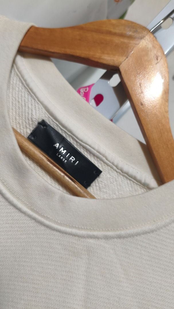 Amiri Crewneck Pullover (Category: Hoodies) located in Caloocan City. Submitted by lorkan04 (Listing ID 1470051283, Image 2). Description: Excellent Condition Need Wash Only No Major Flaws Large On Tag.