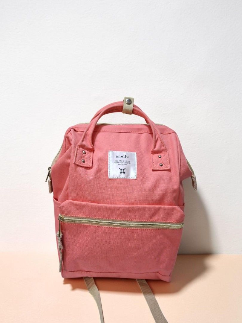 ANELLO CLASSIC BACKPACK (Category: Backpacks) located in Las Pinas. Submitted by annachiaonair2037 (Listing ID 1470009227, Image 2). Description: ANELLO CLASSIC BACKPACK FROM JAPAN CORAL PINK BY CARROT COMPANY H 13" L 9" W 5" Disclaimer: I am not affiliated with, associated with, or authorized by any of the brands featured posted. Any mention of brand names, trademarks, or logos is solely for identification and reference purposes only..