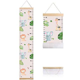 Animals Growth Chart for Kids, Baby Height Chart, Canvas Height ...