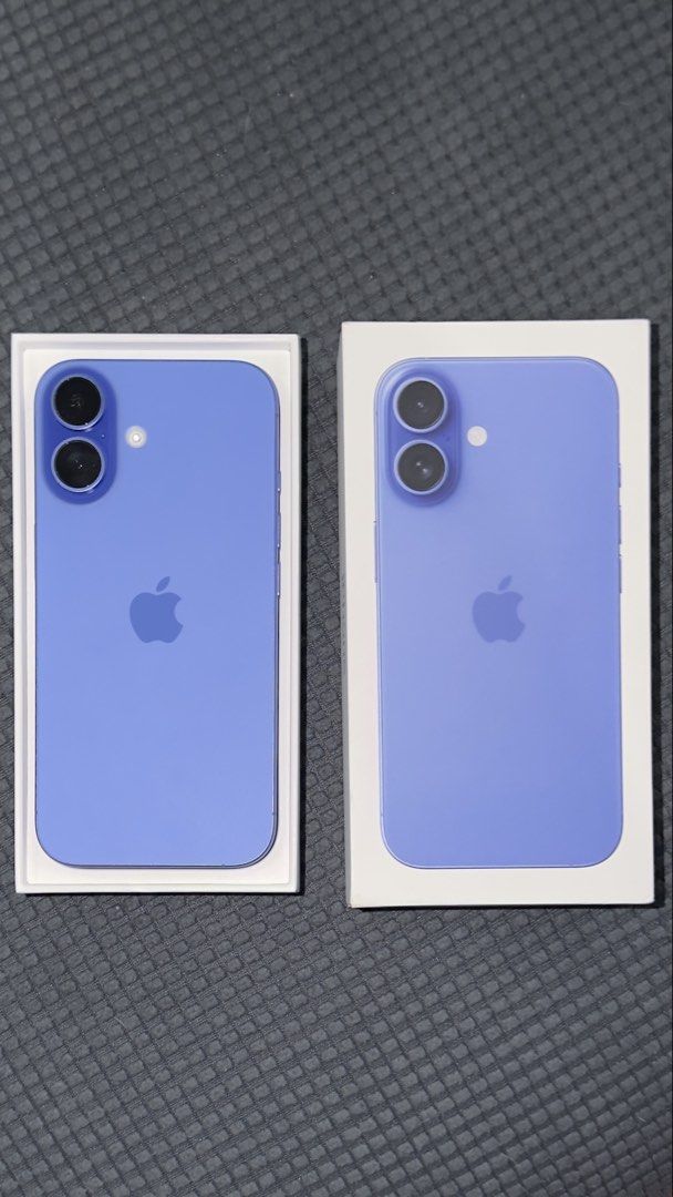Apple iPhone 16 128GB NTC (Category: iPhone 16 Series) located in Makati City. Submitted by vjhaya (Listing ID 1470035602, Image 1). Description: - Model: Apple iPhone 16 (Purple, 128GB) - Status: Factory unlocked, clean screen and back glass - Battery: 89% health, 508 cycle counts - Inclusions: Original box, charging cable, and SIM ejector tool - Condition: Well-maintained and ready to use.