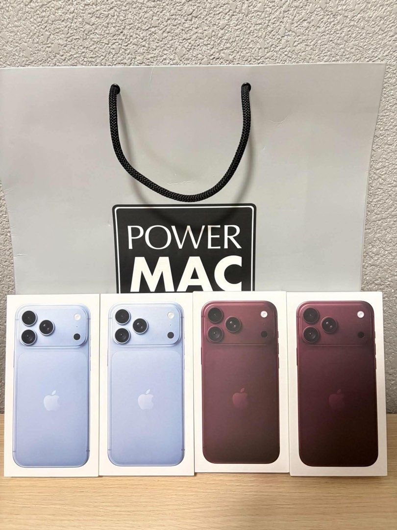 Apple iPhone Multiple Units in Blue and Burgundy (Category: iPhone 18 Series) located in Quezon City. Submitted by she.09551336561 (Listing ID 1469973378, Image 1). Description: Brandnew Sealed Iphone 18 pro max available in 256gb 512gb & 2TB burgundy, glacier & black for meetup loc QC.