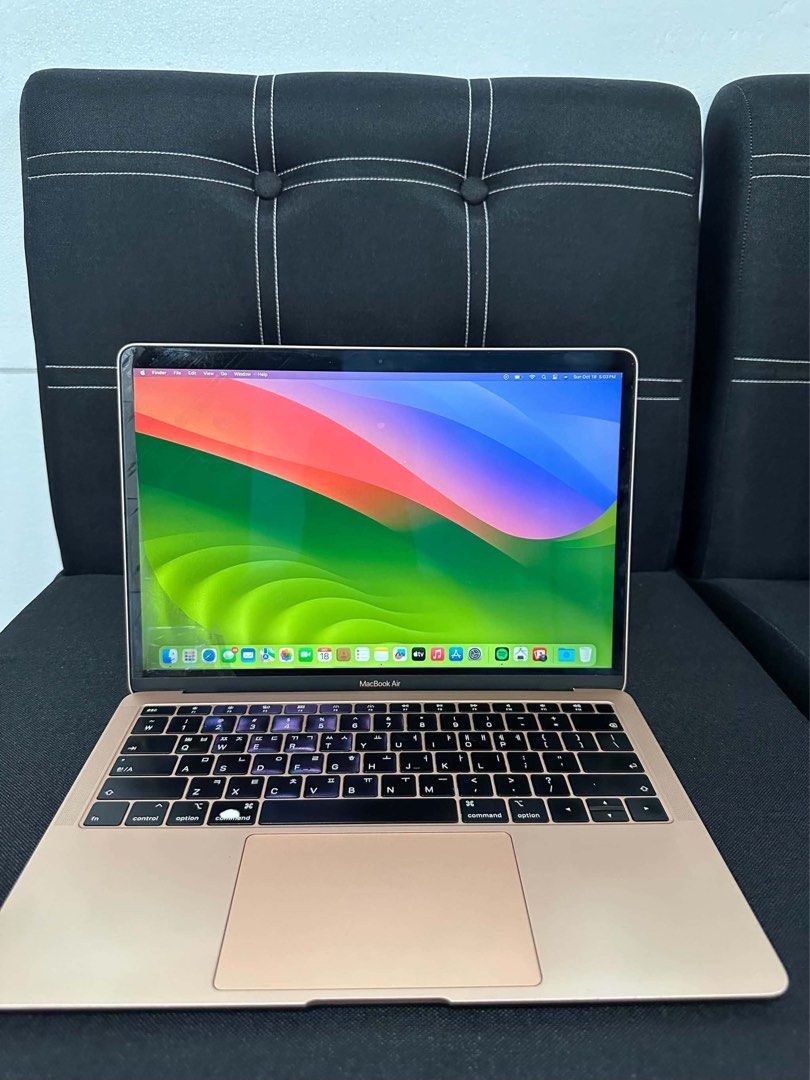 Apple MacBook Air 2019 Rose Gold (Category: Laptops & Notebooks) located in San Fernando. Submitted by shawarmarice (Listing ID 1470137473, Image 2). Description: MacBook Air A1932 (2019) With Charger & Bag • 13-inch” Display 3k resolution • Dual-core Intel Core i5 • 8Gb RAM • 128Gb Storage • Intel UHD Graphics 617 1536 MB • 5-6hours Battery life • 97% smooth • Cycle Count: 204 • Minor issue: nag fade konti yung command tab RFS extra macbook, di 