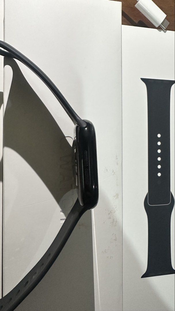 Apple Watch Series 10 (Jet Black) (Category: Wearables & Smart Watches) located in Paranaque City. Submitted by namastemaster (Listing ID 1469971445, Image 2). Description: ⌚ FOR SALE — Apple Watch Series 10 46mm (Jet Black) 💰 Price: ₱12,000 Condition & Details: * 88% Battery Health * Jet Black Color * No Paint Chips * Slight Hairline Scratches on Screen (Not Very Noticeable) * Good Working Condition * Updated to the Latest watchOS Inclusions: *