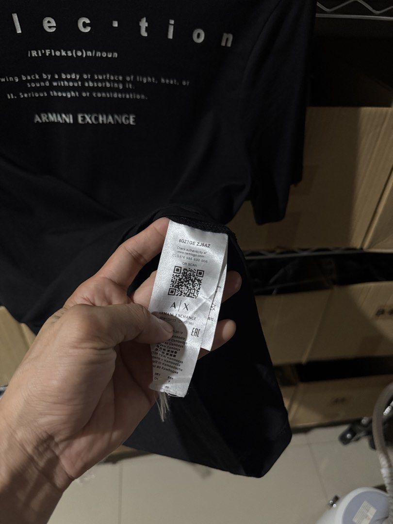 Armani Exchange Reflection (Category: Tshirts & Polo Shirts ) located in Digos. Submitted by appareall (Listing ID 1470098298, Image 3). Description: W-19”; L-28”.