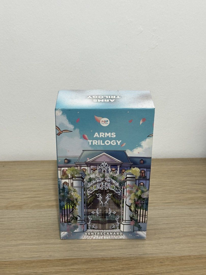 Arms Trilogy Pop Fiction Box Set by Ventrecanard (Category: Storybooks) located in Manila. Submitted by janemnb (Listing ID 1470108014, Image 1). Description: Arms Trilogy by VENTRECANARD 📍Muntinlupa/Cavite 📦 shipping fee will be shouldered by the buyer.