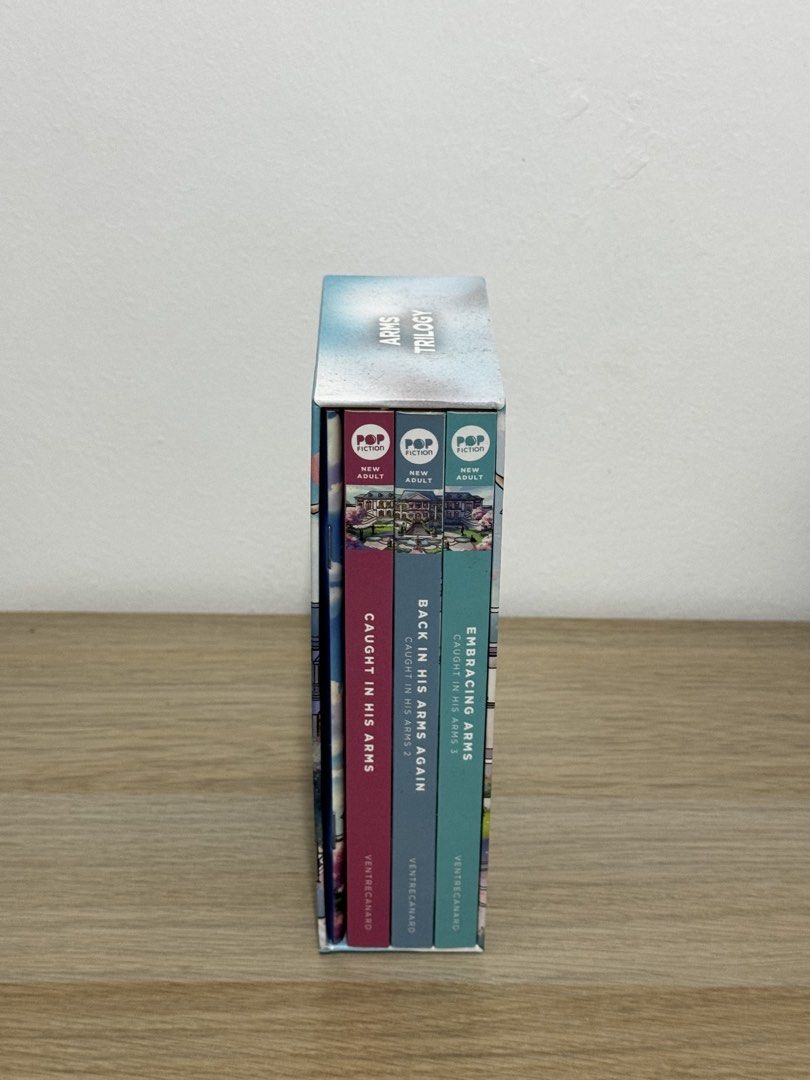Arms Trilogy Pop Fiction Box Set by Ventrecanard (Category: Storybooks) located in Manila. Submitted by janemnb (Listing ID 1470108014, Image 2). Description: Arms Trilogy by VENTRECANARD 📍Muntinlupa/Cavite 📦 shipping fee will be shouldered by the buyer.
