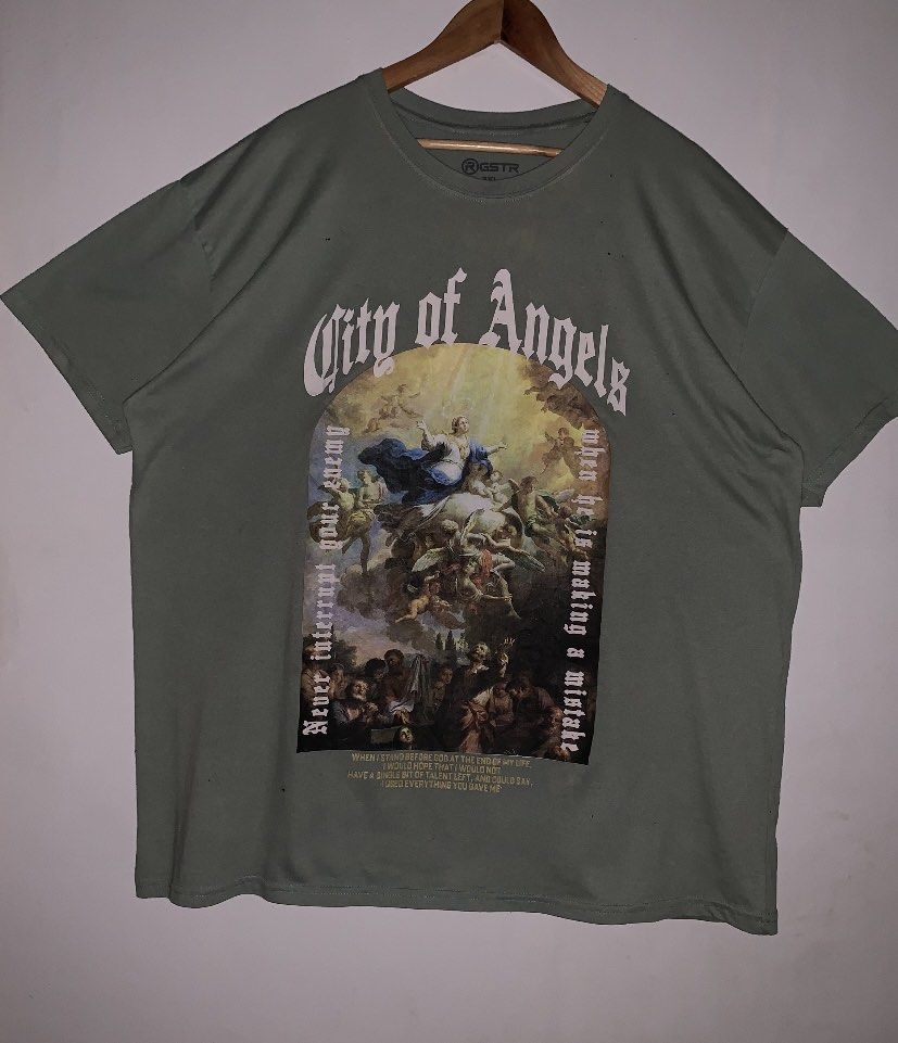 ART TEE FOR SALE (Category: Tshirts & Polo Shirts ) located in Angeles City. Submitted by browsetheracks (Listing ID 1469951421, Image 2). Description: FOR SALE ANGELS AND DEMONS GRAPHIC TEE SIZE XL ON TAG (24×30) IN EXCELLENT CONDITION! NO ISSUE *HIGH QUALITY GRAPHIC MATERIAL ₱550+SHIPPING FEE DM ME FOR MORE INFO 🔌 Note: Every item is photographed accurately to showcase its actual condition. Before shipping, each garment is meticulously cleaned