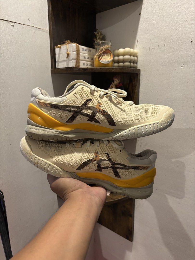 ASICS Gel-Resolution 8 LE 'Earth Day' (Category: Sneakers) located in Valencia. Submitted by bukidthrift (Listing ID 1470084153, Image 2). Description: SIZE 8.5 US | 42 EUR VERY GOOD CONDITION NOTE: THRIFTED PAIR ONLY. PLEASE MANAGE YOUR EXPECTATIONS. PAYMENT FIRST ✅ NO COD/COP ❌ MOP - GOTYME BANK/GCASH 💳 BUKIDNON MINDANAO LOC 📍.