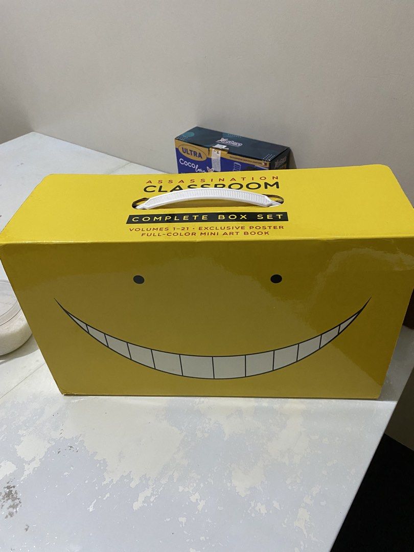 Assassination Classroom full box set (Category: Comics & Manga) located in Paranaque City. Submitted by isabelaguilar (Listing ID 1469986757, Image 1). Description: All 21 volumes of assassination classroom manga series plus an exclusive full-color mini yearbook..