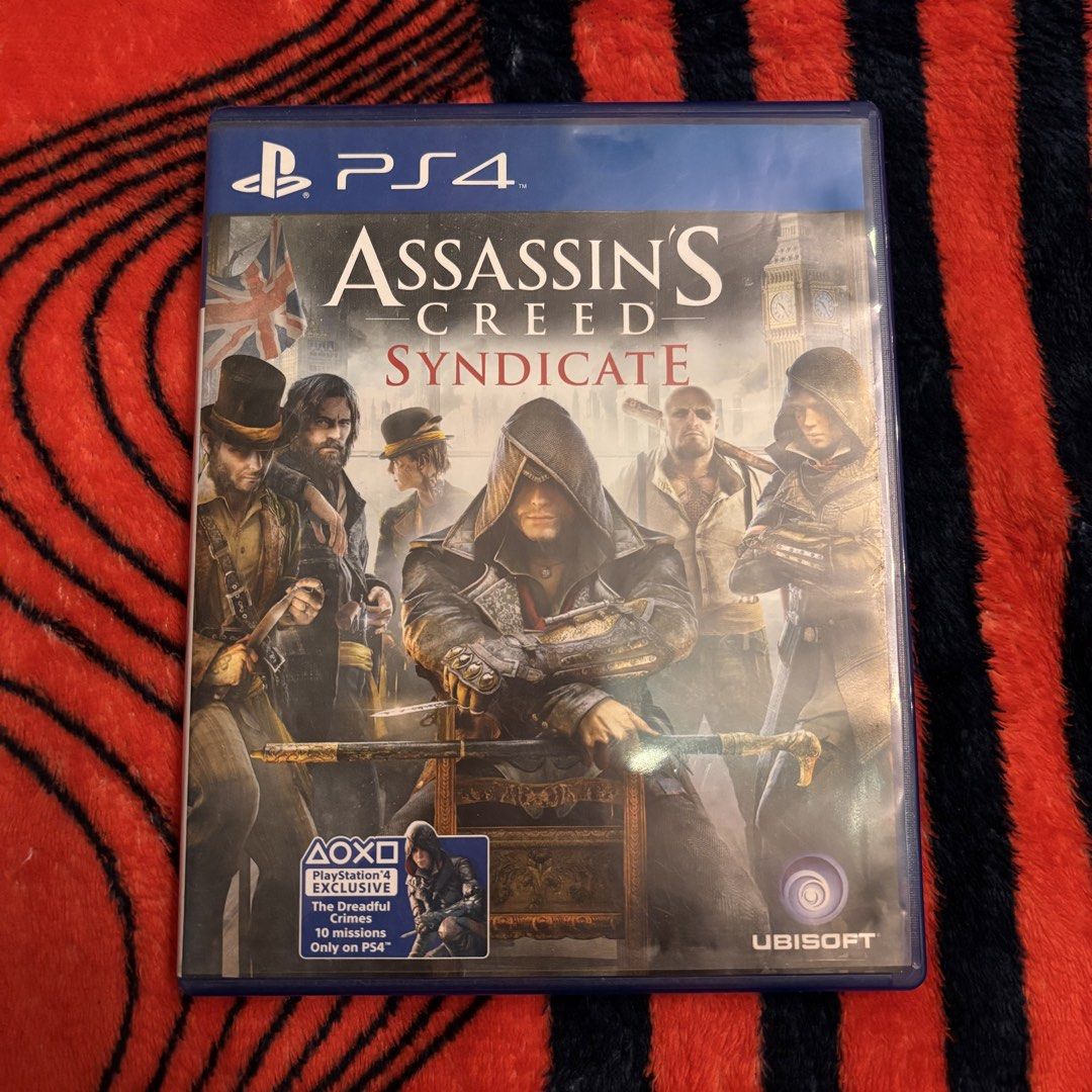 ASSASSINS CREED SYNDICATE (Category: PlayStation) located in Manila. Submitted by gabzxz (Listing ID 1470026006, Image 1). Description: 🎮 FOR SALE: ASSASINS CREED SYNDICATE – PS4 ORIGINAL DISC 🎮 💿 Game: ASSASINS CREED SYNDICATE 🎮 Platform: PlayStation 4 (PS4) 📦 With original case ✅ Disc included 📌 Condition: Like new. 💰 PRICE: ₱900 📍 Meet-up or delivery, depende sa usapan. 📩 PM LANG SA INTERESTED! First come, first served. 🔥.