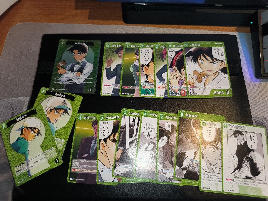 Assorted characters (Category: Raw Singles) located in Lucena. Submitted by raishou (Listing ID 1470132604, Image 1). Description: Single copies of each card from the CT-D02 Start deck(2nd photo on the listing for the picture of cards on the deck). With heiji partner cards from Booster set 1 and 2, and foil partner card from the deck. ---- MOP: Gcash/Maribank MOD: J&T/LBC (SF shouldered by the buyer).