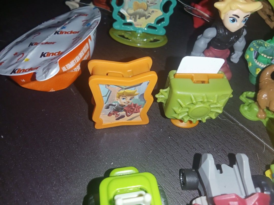 Assorted Kinder Joy Dinosaur Toy Figures and Vehicles (Category: Kids Toys) located in Cavite. Submitted by emilgarcia09 (Listing ID 1469953905, Image 3). Description: - Bundle of assorted Kinder Joy surprise toys - Includes miniature dinosaurs, action figures, pull-back cars, and accessories - Freshly opened from surprise eggs - Ideal for kids, playtime, or toy collectors - Selling everything together as a complete set / lot - Ships securely fro
