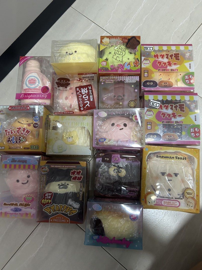 Assorted Squishy (Category: Kids Toys) located in Singapore. Submitted by binklecrystal (Listing ID 1470095575, Image 1). Description: Pm for pricing if keen ! Price range from $4 - $15 euros .