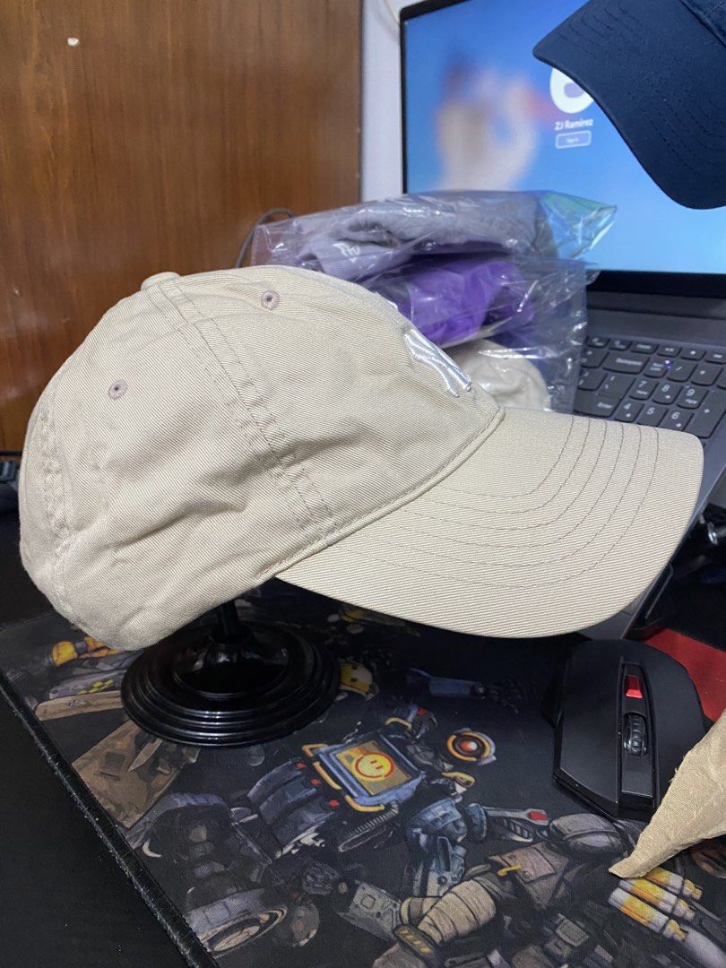 Authentic 2019 MLB Korea CP77 Ball Cap (Category: Caps & Hats) located in Quezon City. Submitted by freshfitsbyja (Listing ID 1470097094, Image 2). Description: MLB New York Yankees Beige Baseball Cap Color Rate: 10/10 Condition: Good - Excellent Minor Stitching Flaw (See Last Pic).