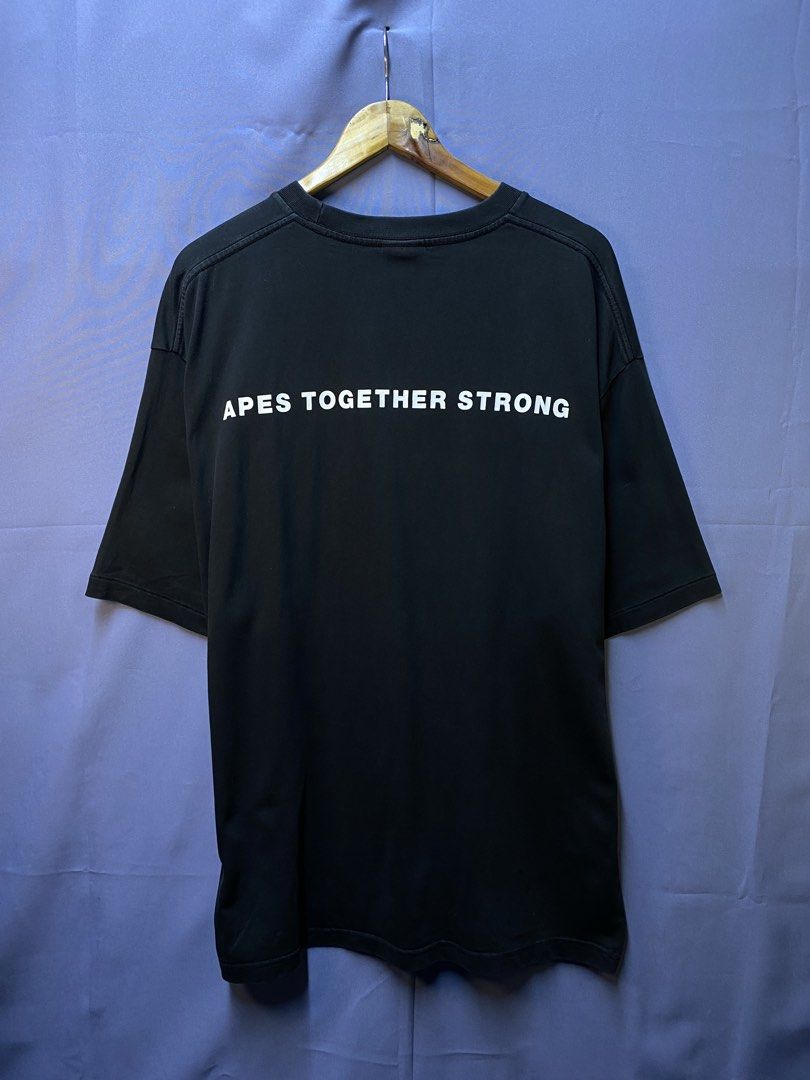 AUTHENTIC BAPE POINT TEE (Category: Tshirts & Polo Shirts ) located in Makati City. Submitted by drip.poww (Listing ID 1470096469, Image 2). Description: - Authentic Bape - Color: Black - Size: 2xl - Dimes: 26x31 - Authentic - Excellent condition - Need wash, fresh from bale - Material: 100% Cotton Please don’t expect too much—these are thrifted (ukay) items. 😊 !!STILL NEGOTIABLE!!.