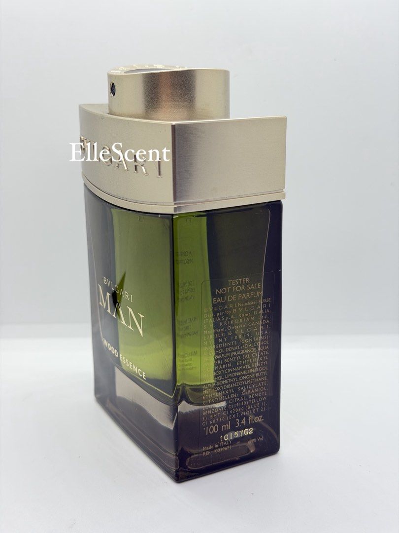 Authentic Bvlgari Wood Essence Tester (Category: Fragrance & Deodorants) located in Mandaluyong City. Submitted by elle_scent (Listing ID 1470091394, Image 3). Description: Last Price Posted BVLGARI MAN WOOD ESSENCE EDP 100ML – TESTER A sophisticated, masculine fragrance for men who appreciate fresh, woody, and elegant scents. 💚 ✨ Scent Description: • Opening: Fresh citrus notes with a vibrant, green freshness • Heart: Aromatic cypress and warm,