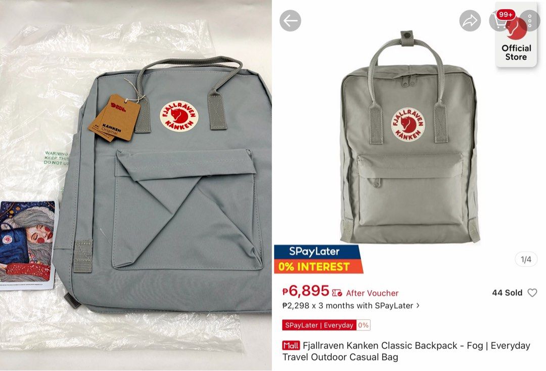 AUTHENTIC FJALLRAVEN BAGPACK (Category: Backpacks) located in Quezon City. Submitted by titolotsky (Listing ID 1470113052, Image 1). Description: FJALLRAVEN Bagpack • Brandnew • Authentic 📍Tandang Sora QC 📍Can ship nationwide .