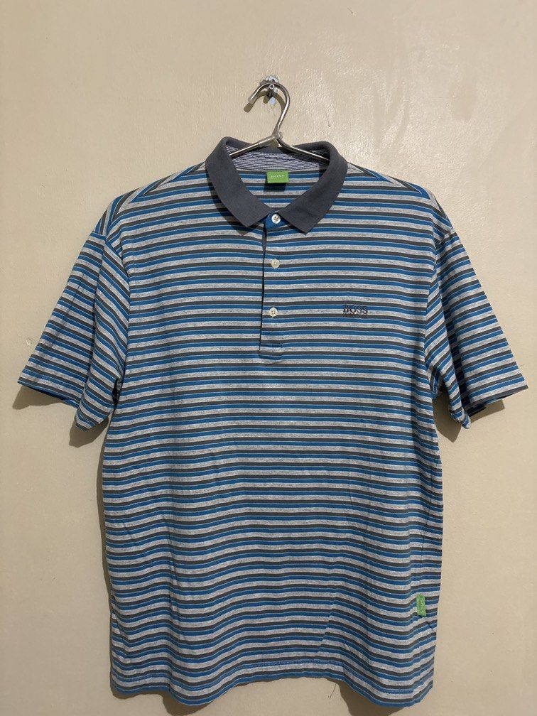 Authentic Hugo Boss Polo shirt (Category: Tshirts & Polo Shirts ) located in Muntinlupa City. Submitted by owrayttttt (Listing ID 1470128897, Image 1). Description: - Authentic Hugo Boss - Dimes is 22x27 - Complete tags with QR code - No issue - Free shipping via j&t.