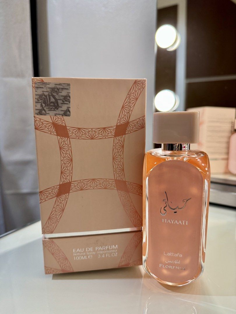 Authentic Lattafa Hayaati Florence Perfume 100ml (Category: Fragrance & Deodorants) located in Makati City. Submitted by authenticluxurygoodsss (Listing ID 1470088631, Image 2). Description: Guaranteed authentic Sprayed twice only 100mL FIXED PRICE Will ignore lowballers 📍 Santa Rosa Laguna (Lalamove to Metro Manila ranges from 120-200).