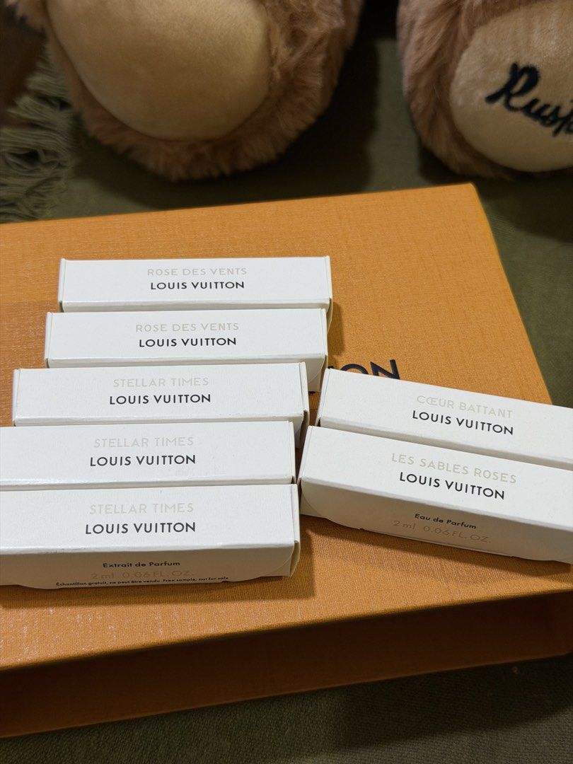 Authentic LV EDP Perfume Vial Bundle (21-Piece Set) (Category: Fragrance & Deodorants) located in Makati City. Submitted by ibeaadelle (Listing ID 1470060646, Image 3). Description: Looking for your next signature luxury scent or the perfect travel stash? I’m letting go of my personal collection of 100% authentic Louis Vuitton EDP vials, received directly from the LV Greenbelt store. While others sell these for ₱200/ml, I’m bundling the entire co