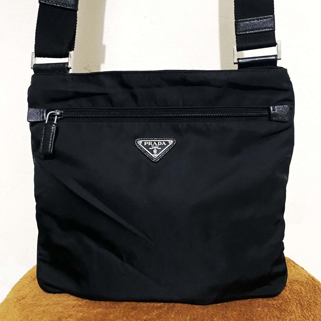 Authentic Prada Tessuto Crossbody bag (Category: Luxury Bags & Wallets) located in Manila. Submitted by jiiiiiiiiiims (Listing ID 1470070263, Image 3). Description: Authentic Rank A, almost new condition No issues.