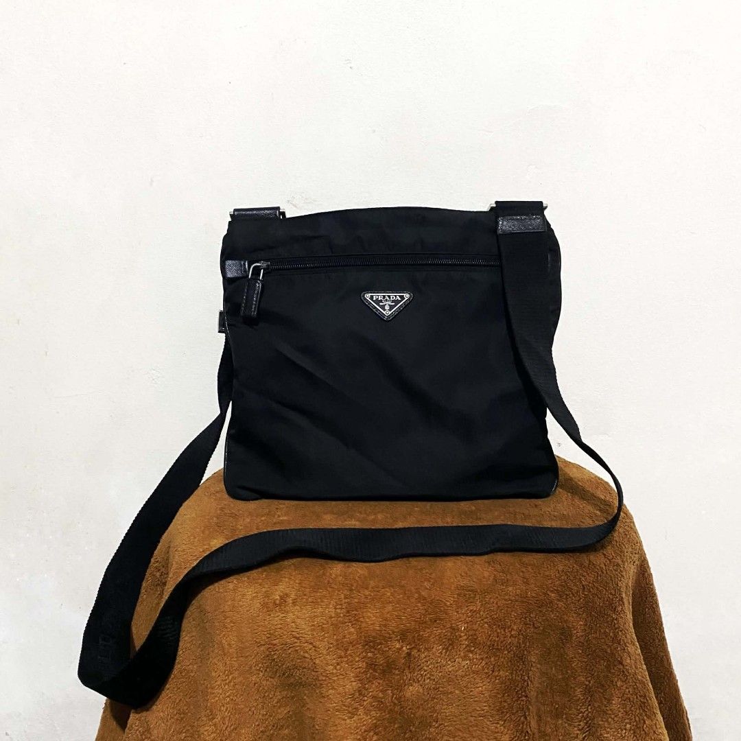 Authentic Prada Tessuto Crossbody bag (Category: Luxury Bags & Wallets) located in Manila. Submitted by jiiiiiiiiiims (Listing ID 1470070263, Image 2). Description: Authentic Rank A, almost new condition No issues.
