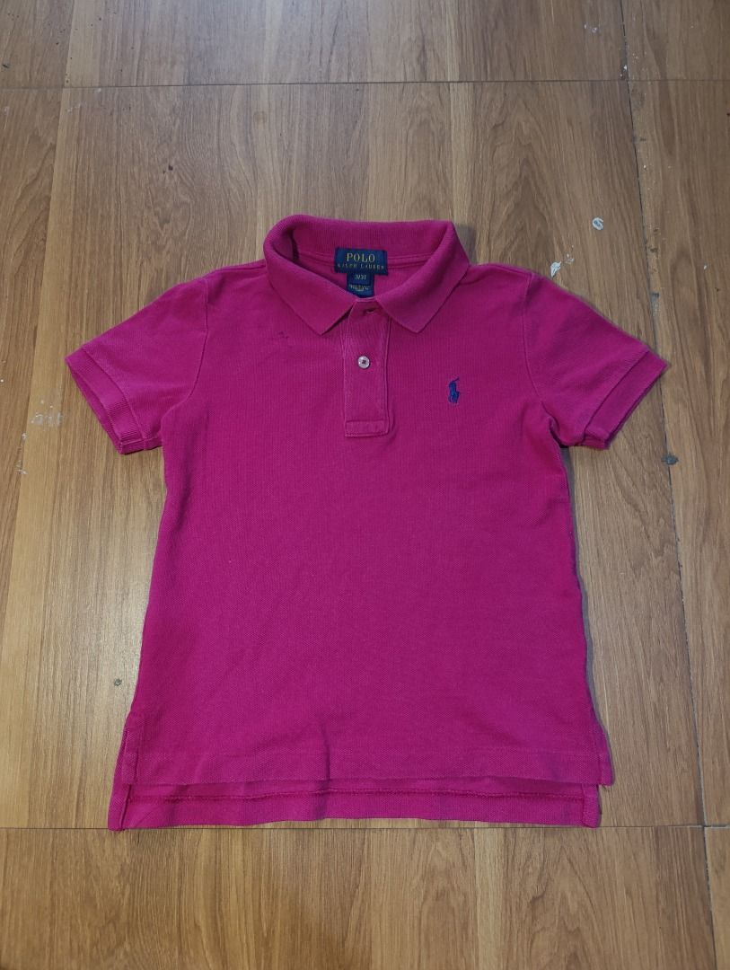 Authentic Ralph Lauren Polo Shirt For kids (Category: Babies & Kids Fashion) located in Bulacan. Submitted by koritooo (Listing ID 1470011607, Image 1). Description: Authentic Ralph Lauren Polo Shirt For kids Good condition, pen markings issue Size 3 Dimensions: 12.5 Width 16-17 Length Color rate: 10/10.