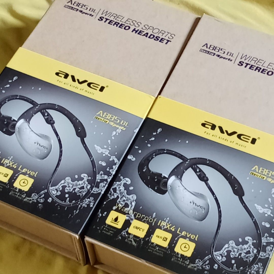 AWEI BLUETOOTH SPORTS HEADPHONES (Category: Headphones & Headsets) located in Paranaque City. Submitted by powerzone0517 (Listing ID 1469989118, Image 2). Description: .