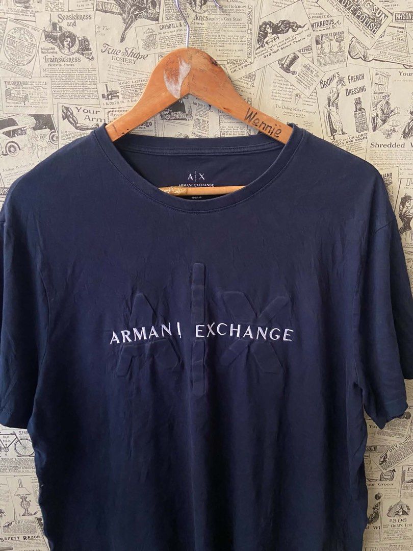 A/X T-shirt (Category: Announcements) located in Davao. Submitted by pakoys10_thrift (Listing ID 1469988941, Image 2). Description: A/X Tshirt 🔥 Excellent Condition Color Rate 9.5/10 Size: Xl Dimes: 28x22 No issue❌ 🏷️599 Free Shipping✈️ Location Davao City📍.