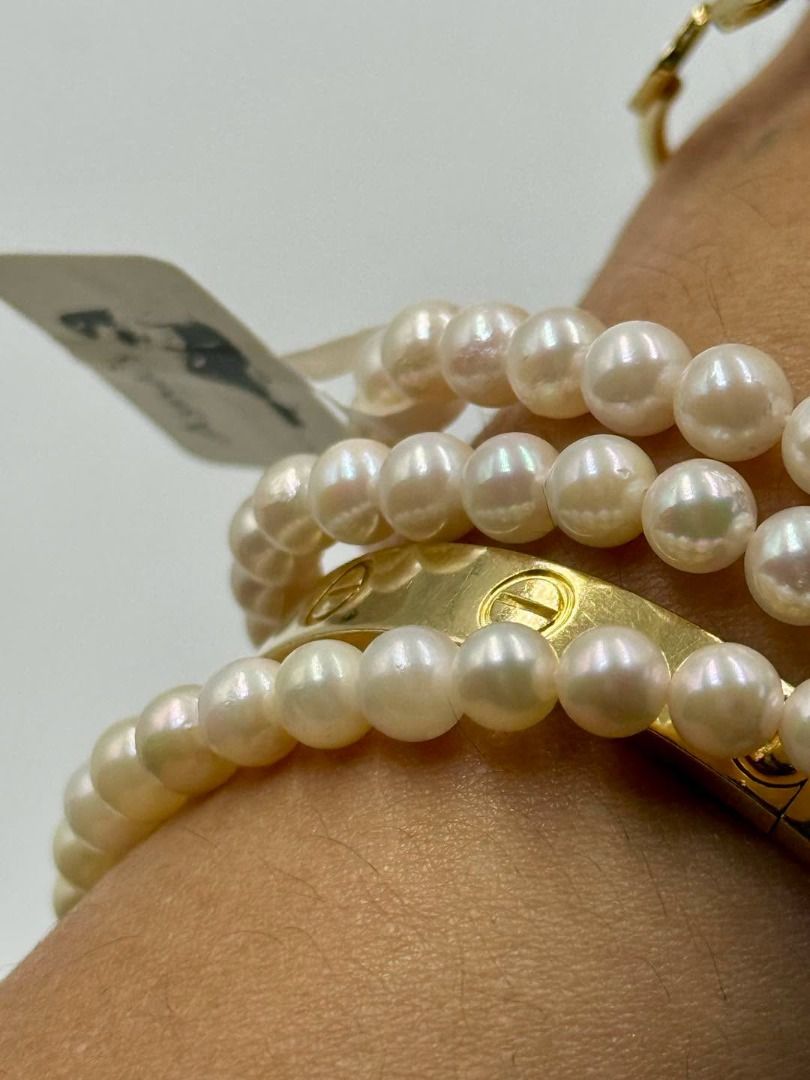 BABY AKOYA PEARL BRACELETS (Category: Bracelets) located in Baguio. Submitted by asna_taku (Listing ID 1470051140, Image 2). Description: 🤍 BABY AKOYA PEARL BRACELETS | JAPAN 🇯🇵 Tiny pearls, timeless elegance. ✨ Meet your new favorite stacking bracelets! These rare petite-size Akoya pearls bring that understated, old-money elegance to your everyday look. Layer them with your gold bangles or wear them solo for a soft, sophisticated finish. 🦪💛