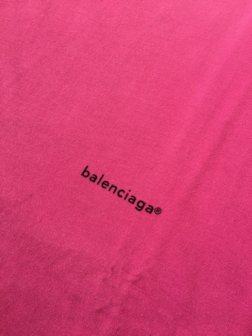 BALENCIAGA PINK T-SHIRT (Category: Tshirts & Polo Shirts ) located in Dasmarinas. Submitted by justhrift.ph (Listing ID 1470123575, Image 3). Description: BALENCIAGA -CONDITION 10/10 -COLOR RATE 10/10 -DIMES:W23 L29 -NO ISSUE -BESTFIT:LARGE TO XL PRICE:600+SF 📍PAYMENT FIRST ❌NO COD / NO COP 🚚J&T EXPRESS DELIVERY 🚩LOC.DASMARIÑAS CAVITE 📍PM/DM📩📩📩.