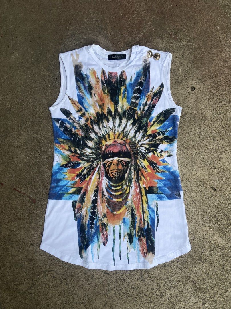 BALMAIN TANK TOP (Category: Tshirts & Polo Shirts ) located in El Salvador. Submitted by 00jiroo00 (Listing ID 1470093131, Image 1). Description: BALMAIN TANK TOP Dimensions: W - 15.5 L - 25 Details: excellent condition must have need wash minimal hairlines on print missing button Condition: 9/10 Color rate: 9/10 Swipe for more details… M: ₱500 📌 Before You Buy: 📃 Please read all item details carefully 📍 Payment-first policy applies ❌ No cance