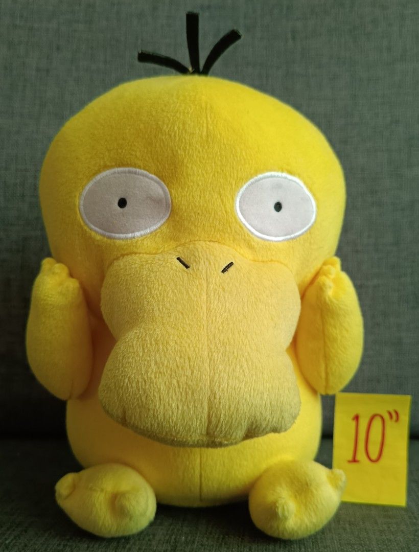 Banpresto Pokémon Psyduck Plush (Category: Plushies & Soft Toys) located in San Pedro. Submitted by max__collectibles (Listing ID 1470127468, Image 1). Description: - Authentic Banpresto Pokémon Psyduck plush - Released in 2018 from Japan claw machines - Size: Approximately 10 inches tall - Features bright yellow fabric and embroidered details - Tush tag intact with Banpresto branding and production date.
