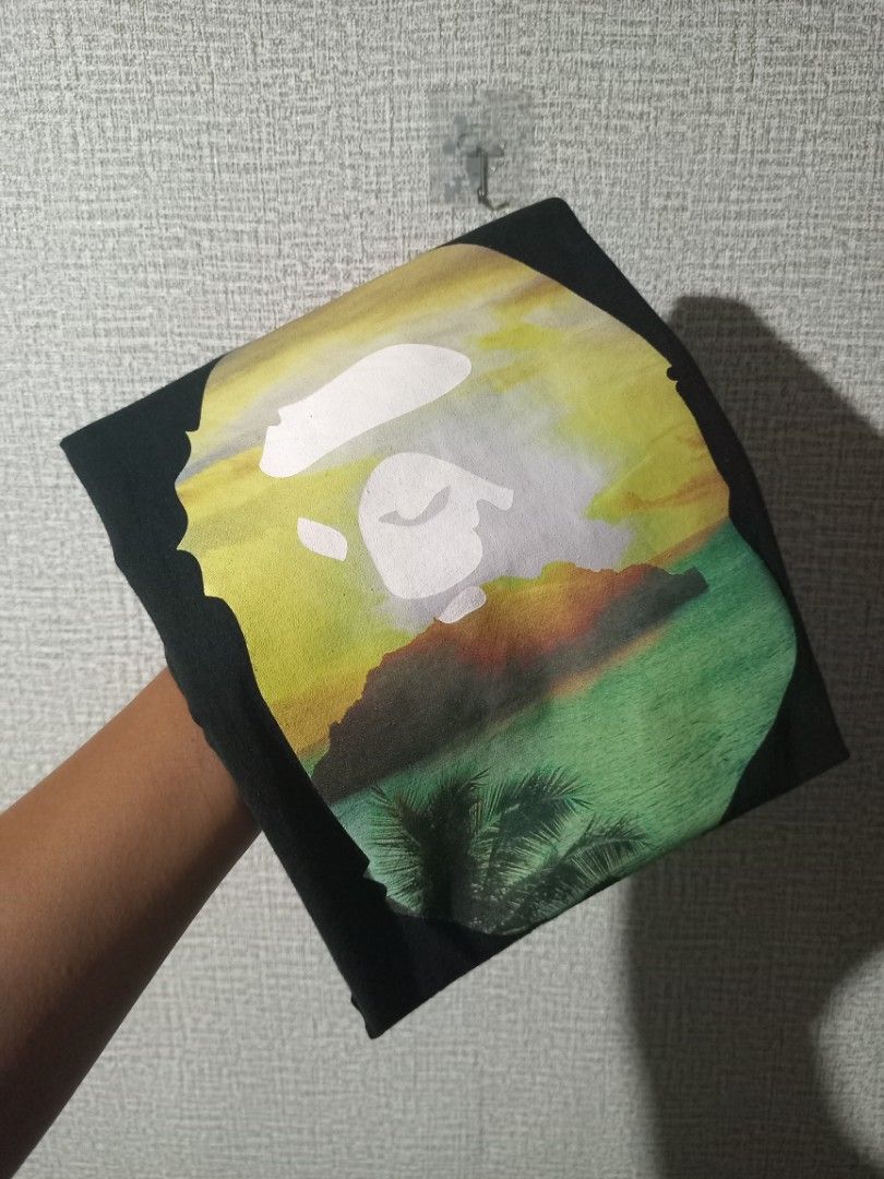 Bape "A Rising Bape" Tee (Category: Tshirts & Polo Shirts ) located in Libmanan. Submitted by dionela21 (Listing ID 1470066959, Image 1). Description: Bape "A rising bape" Tee Size Small 18" x 26.5" As New Condition No issue Needs wash only (fresh from bale) 🏷️2999 only Location: CAMARINES SUR, LUZON 📌 .